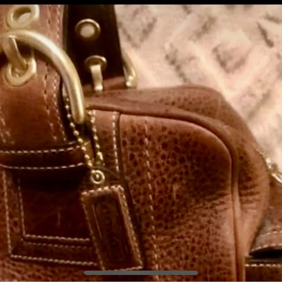 VINTAGE COACH SATCHEL , mint condition , outside and inside perfect - Picture 9 of 9